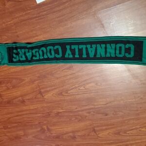 Connally Cougars scarf green black rough neck scarfs